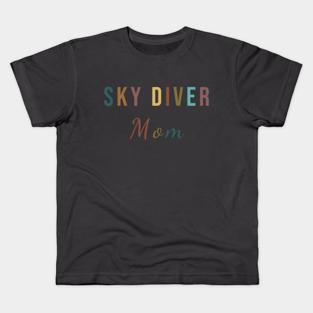 Sky diver mom Kids T-Shirt by Apollo Beach Tees